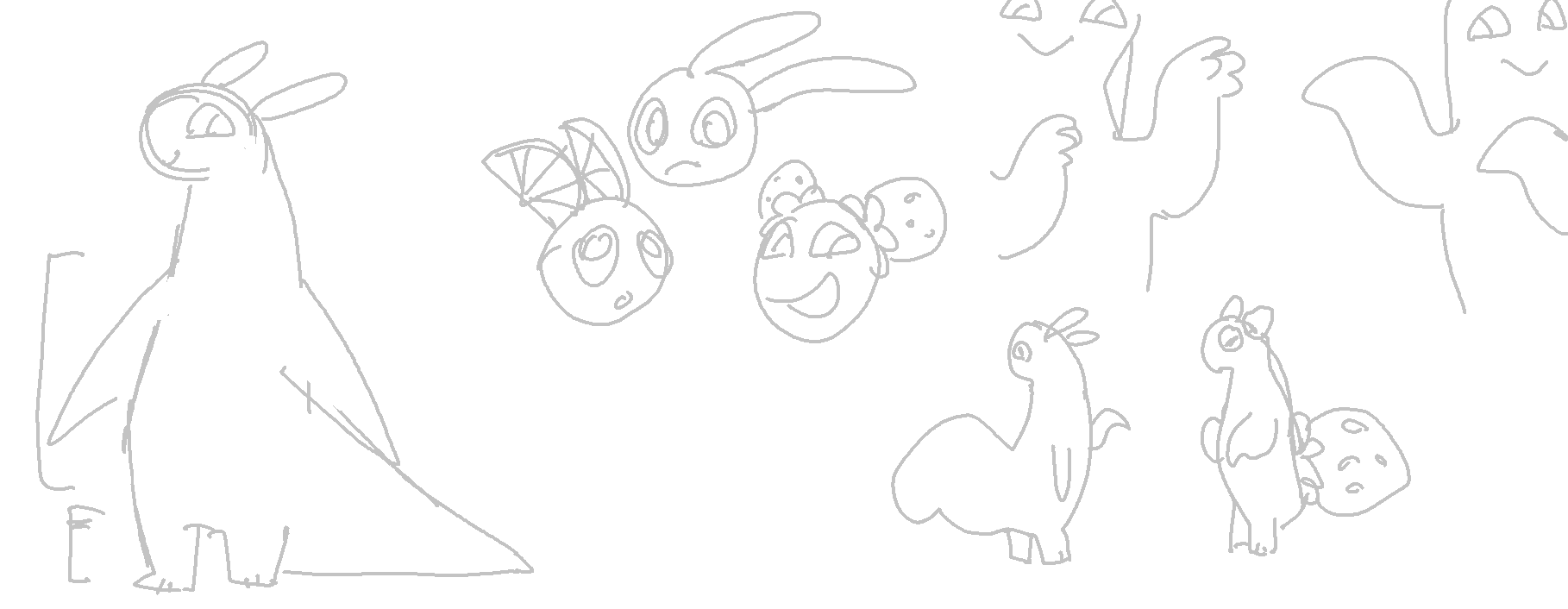 Front and side view of species